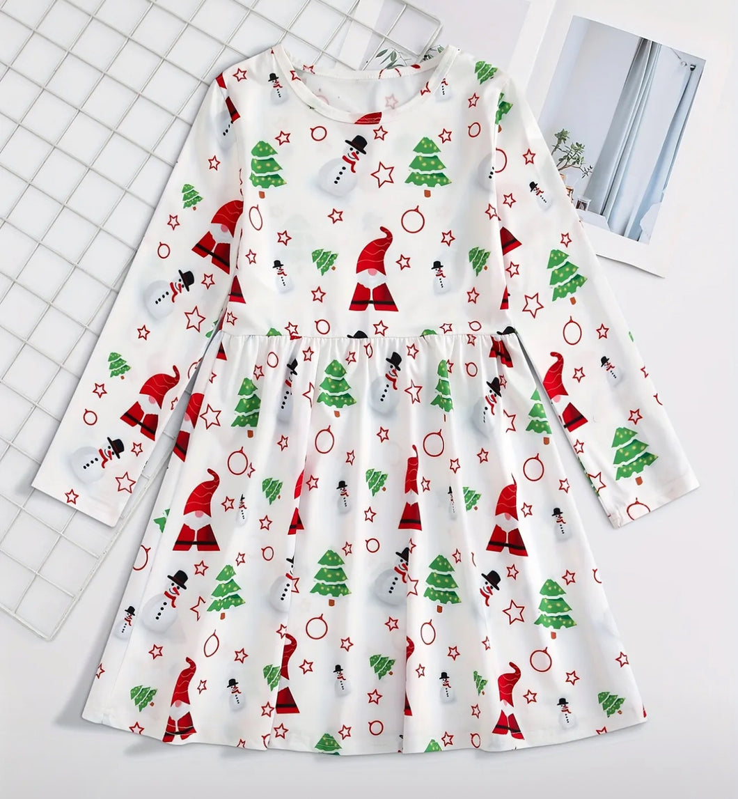 White Christmas Dress 3/4