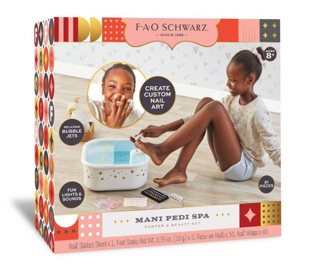FAO Schwarz Pampered Manicure and Pedicure Spa Beauty Set